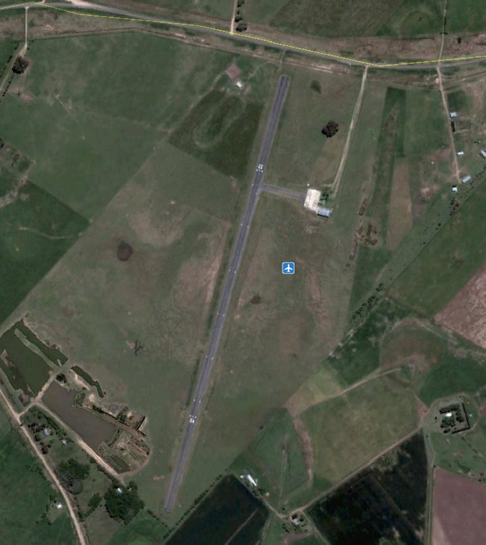 vista satelital aerodromo de chascomus