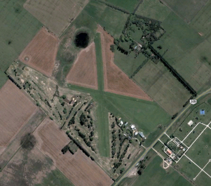 vista satelital aerodromo de lobos